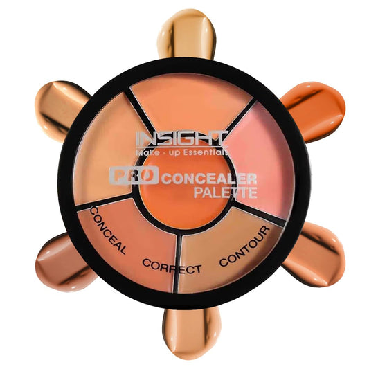 INSIGHT Pro Concealer Palette - Concealer|Full Coverage|Satin–Matte Finish|3 In 1 Conceal,Contour & Correct| Long Lasting|Waterproof|Easily Blendable| For All Skin Types - 15gm