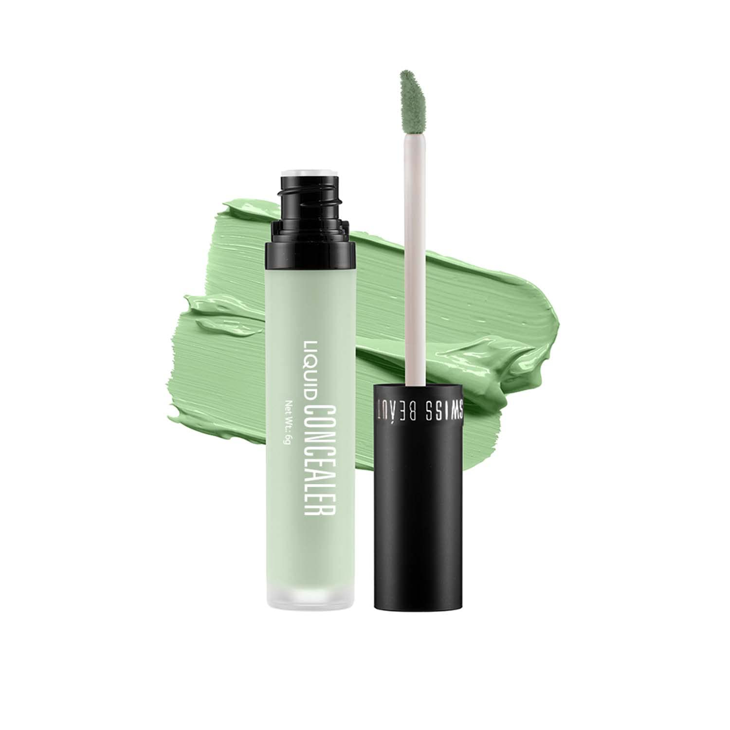Swiss Beauty Liquid Light Weight Concealer With Full Coverage, Easily Blendable Concealer For Face Make-Up With Matte Finish | Shade- 04 Medium - Beige, 6g