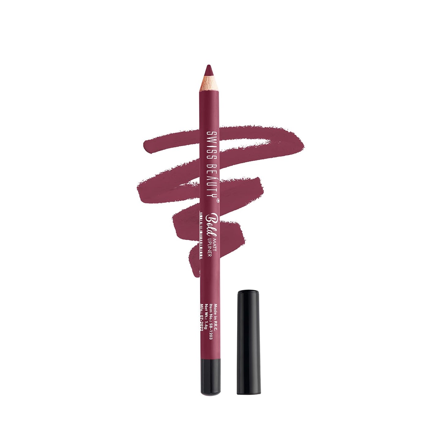 Swiss Beauty Bold Matt Lip Liner | Long-lasting |Matte Finish | Non-drying | Shade-12, 1.6gm
