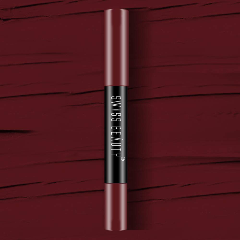 Swiss Beauty 12 Hrs. Stay Matte Lip Crayon, Artist Nude, 3g - Long Lasting, Waterproof, Super Stay, Matte Finish Lip Crayon, Long Wear, Crayon Lipstick