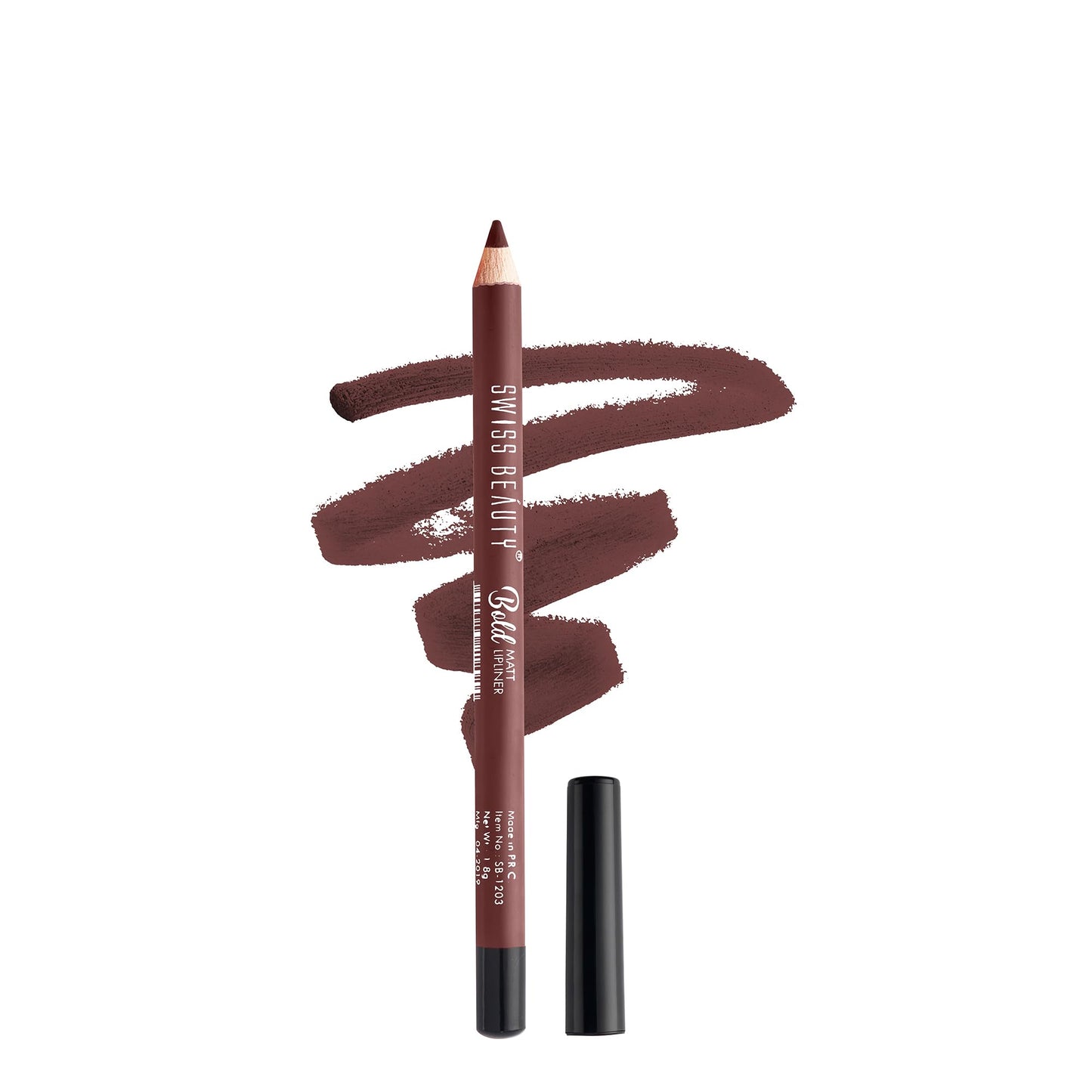 Swiss Beauty Bold Matt Lip Liner | Long-lasting |Matte Finish | Non-drying | Shade-12, 1.6gm