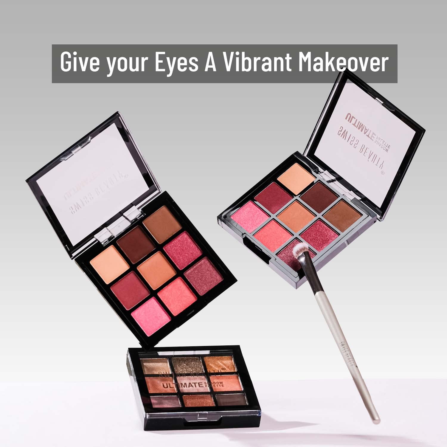 Swiss Beauty Ultimate 9 Color Eyeshadow Palette, Eye MakeUp, Multicolor-01, 6g