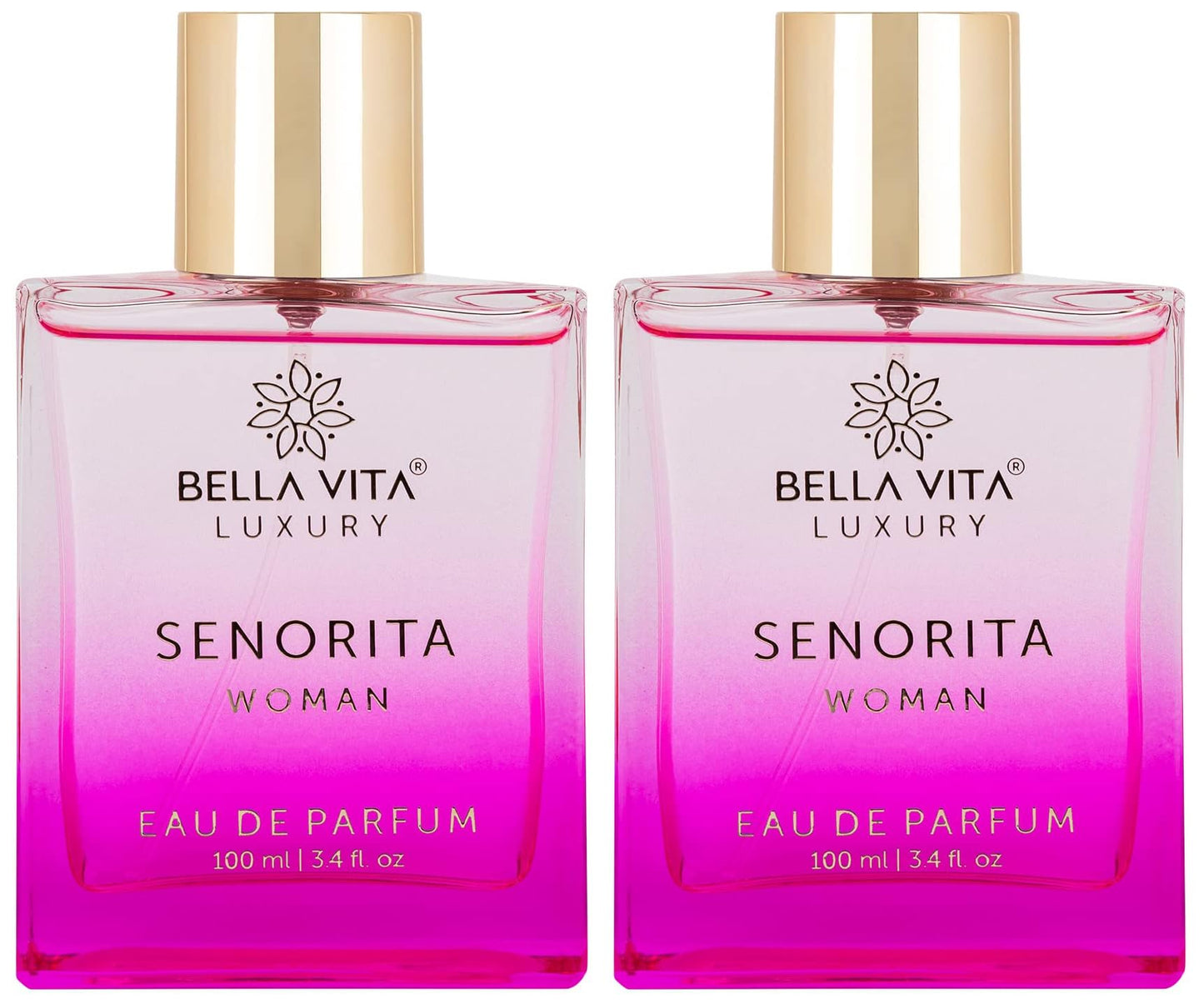 Bella Vita Luxury Women Senorita 100ml Eau De Parfum Liquid Perfume With Yuzu, Lotus, Magnolia & Musk | Fresh & Fruity Long Lasting Edp Fragrance Scent