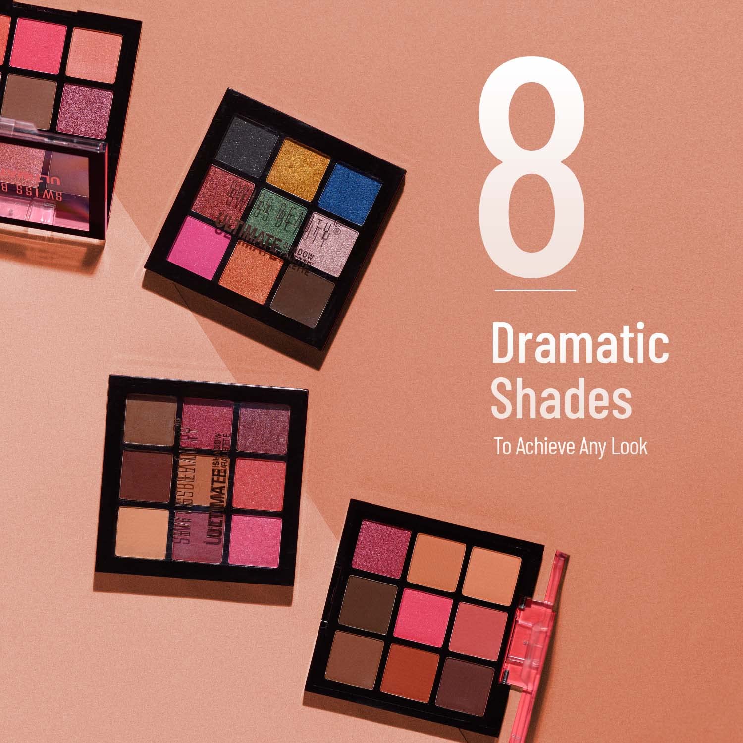 Swiss Beauty Ultimate 9 Color Eyeshadow Palette, Eye MakeUp, Multicolor-01, 6g