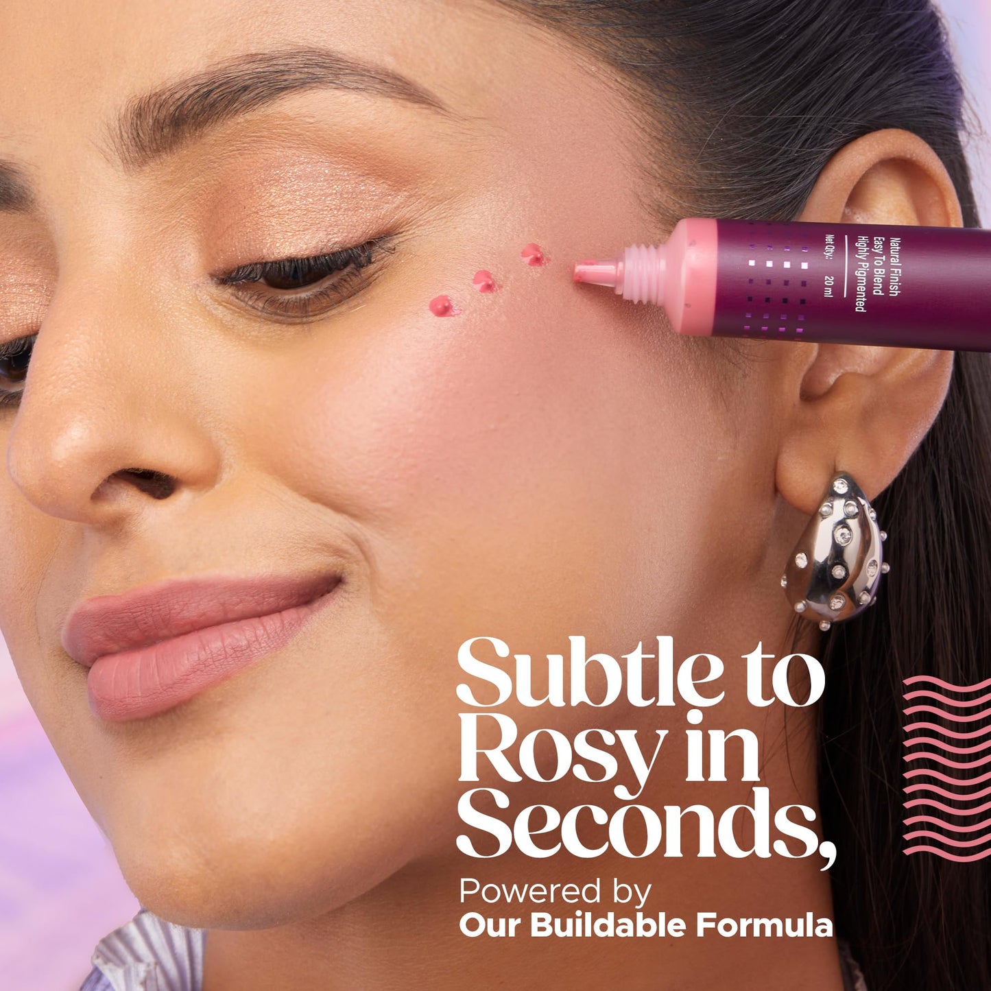 Hilary Rhoda Quick Cream Blush | Highly Pigmented & Dewy Finish | Long-Lasting | Buildable Coverage | Weightless & Easy to Apply | Cream Blush | 20 ml (Mellow Coral - Shade 02)